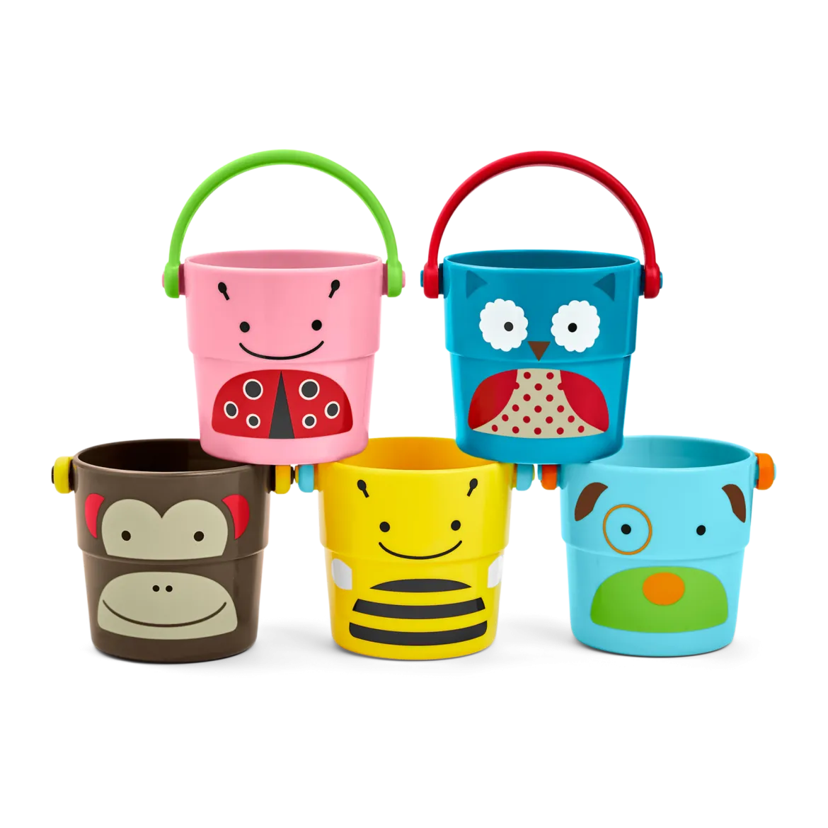 Zoo Stack and Pour Buckets (Set of 5)